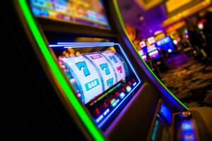 slot machine con il numero sette