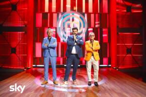 Giorgio Locatelli, Antonino Cannavacciuolo e Bruno Barbieri pronti per la nuova edizione di MasterChef Italia Photo Credits: SKY Italia