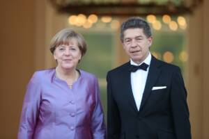 Joachim Sauer e Angela Merkel