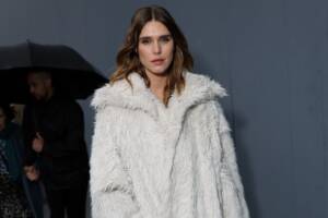 Gaia Weiss, la modella ed attrice in posa per i fotografi