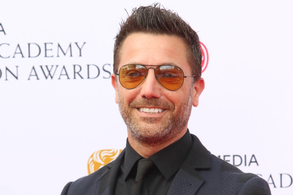 Gino D'Acampo visto alla Royal Festival Hall di Londra sul red carpet dei Virgin Media BAFTA Television Awards 2019.